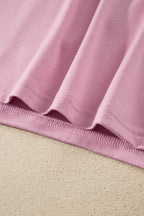 Delicacy Long Sleeve Colorblock Patchwork Two Piece Home Wear Lounge Set