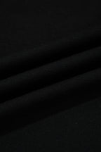 Black Striped Webbing Trim Preppy Polo Tee Dress